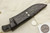 Arno Bernard Knives - Grazer Series - Custom Kudu Fixed Blade Knife w/ Crocodile Leather Handle - 1