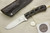Arno Bernard Knives - Grazer Series - Custom Kudu Fixed Blade Knife w/ Crocodile Leather Handle - 4
