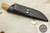 Arno Bernard Knives - Grazer Series - Custom Kudu Fixed Blade Knife w/ Giraffe Bone Handle