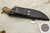 Arno Bernard Knives - Grazer Series - Custom Zebra Fixed Blade Knife w/ Giraffe Bone Handle