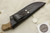 Arno Bernard Knives - Grazer Series - Custom Zebra Fixed Blade Knife w/ Maple Burl Handle - 2
