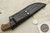 Arno Bernard Knives - Grazer Series - Custom Zebra Fixed Blade Knife w/ Spalted Maple Handle