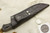 Arno Bernard Knives - Predator Series - Custom Cheetah Fixed Blade Knife w/ Crocodile Leather Handle - 3