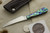 Arno Bernard Knives - Scavenger Series - Custom Porcupine Fixed Blade Knife w/ Paua Shell Handle