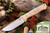 Bark River Knives - Bravo-1 LT - CPM 3V Steel - Natural Curly Maple Handle - Black Liners - Mosaic Pins