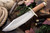 Bark River Knives - V44 Bowie - Double Quillion - Stacked Leather Handle