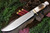 Bark River Knives: 1909 Michigan Bowie, Fixed Blade Knife w/ Sambar Stag Round Handle - 3