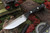 Bark River Knives: Bravo Squad Leader Fixed Blade Knife w/ Black Linen Micarta Handle & Red Liners