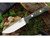 Bark River Knives: Bravo-1 Fixed Blade Knife w/ Black & Green Linen Handle