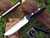 Bark River Knives: Bravo-1.5 CPM 3V Steel Fixed Blade Knife w/ Black Canvas Micarta Handle & Red Liners