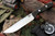 Bark River Knives: Bravo-1.5 CPM 3V Steel, Rampless (Smooth Spine), Fixed Blade Knife w/ Black Canvas MIcarta Handle