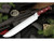 Bark River Knives: Bravo-III (3) CPM 3V Steel, Fixed Blade Knife w/ Burgundy Canvas Micarta Handle