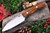 Bark River Knives: Bush Seax Fixed Blade Knife w/ Desert Ironwood Handle - 6