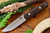 Bark River Knives: Bushcrafter II (2) Fixed Blade Knife w/ Macasser Ebony Handle
