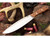 Bark River Knives: Canadian Camp Knife-II (2) Fixed Blade Knife w/ Quilted Maple Burl Handle