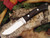 Bark River Knives: Classic Drop Point Hunter Fixed Blade Knife w/ Black Ebony Handle