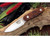 Bark River Knives: EPK (Emergency Preparedness Knife), Fixed Blade Knife w/ Desert Ironwood Burl Handle - 3