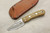 Bark River Knives: Essential EDC (Without Bolster) Fixed Blade Knife w/ Dark Curly Maple Handle