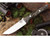 Bark River Knives: Gunny Elmax Stainless Steel Fixed Blade Knife w/ Black California Buckeye Burl Handle
