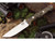 Bark River Knives: Gunny Elmax Stainless Steel Fixed Blade Knife w/ California Buckeye Burl Handle - 2