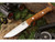 Bark River Knives: Gunny Hunter Elmax Stainless Steel Fixed Blade Knife w/ Amboynia Burl Handle