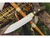 Bark River Knives: Hudson Bay Camp II Fixed Blade Knife w/ Green Canvas Micarta Handle