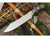 Bark River Knives: Hudson Bay Camp II Fixed Blade Knife w/ Teal Maple Burl Handle