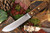 Bark River Knives: Mountain Man CPM 3V Steel Fixed Blade Knife w/ American Walnut Handle - Brass Pins - 5.5" Blade