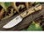 Bark River Knives: Woodland Special A2 Steel, Fixed Blade Knife w/ Black & White Ebony Handle - 1