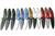 Brous Blades: Bionic 2.0 Blackout Folding Knife w/ Blue Anodized Aluminum Handle & Black Finish Blade