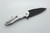 Brous Blades: Bionic 2.0 Blackout Folding Knife w/ Silver Anodized Aluminum Handle & Black Finish Blade