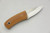 Cumming Bladeworks - Dress Necker - Natural Canvas Micarta - Solid Pin - .118" Thick AEB-L Steel