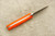 Cumming Bladeworks - Utility - Orange G10 - Solid Micarta Pins - .118" Thick AEB-L Steel
