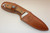 DPx Gear: HEFT 6 Woodsman, Fixed Blade Knife with Brazilian Santos Hardwood Wood Scales