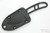 ESEE Candiru B, Fixed Blade Knife with Skeletized Handle, Black Molded Sheath and Clip Plate - Black