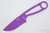 ESEE Izula-PURP, Fixed Blade Neck Knife with Skeletized Handle & White Sheath - Purple