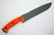 ESEE JUNGLAS-OD-OR, Green Plain Edge Fixed Blade w/ Blaze Orange G10 Handle, Black Kydex Sheath