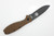 ESEE Knives/BRK: Zancudo Folding Knife, D2 Blade, Coyote Brown FRN and Stainless Steel Handle - Black Blade