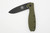 ESEE Knives/BRK: Zancudo Folding Knife, Olive Drab FRN and Stainless Steel Handle - Black Blade