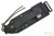 ESEE-3MIL-P-B (Glass Breaker, MOLLE Back) Black Plain Edge Blade w/ Green Canvas Micarta Handle, Black Sheath