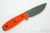 ESEE-3PM-OD (Rounded Pommel) Green Plain Edge Blade w/ Blaze Orange G10 Handle, Black Sheath