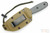 ESEE-3SM (Rounded Pommel) Black Partially Serrated Blade w/ Grey Linen Micarta Handle, Coyote Brown Sheath