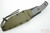 ESEE-6S-OD Black Partially Serrated Fixed Blade w/ Grey Linen Micarta Handle, OD Green Sheath