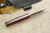 Fiddleback Forge, Andy Roy - Bushcrafter - Ruby Burlap - Tapered Tang - Black & White Liners - 14