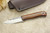 Fiddleback Forge, Andy Roy - Hiking Buddy - Desert Ironwood - Flat Tang - Natural & Blue Liners - 8