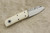 Fiddleback Forge, Andy Roy - Pygmy - Ivory Micarta - Flat Tang - 6