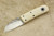Fiddleback Forge, Andy Roy - Pygmy - Ivory Micarta - Flat Tang - 8