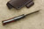 Fiddleback Forge, Andy Roy - Rebel - Bloodwood and Black Canvas Micarta - Flat Tang - Thick Black Liners - 3
