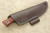 Fiddleback Forge, Andy Roy - Rebel - Bloodwood and Black Canvas Micarta - Flat Tang - Thick Black Liners - 3