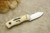 Fiddleback Forge, Andy Roy - Runt - Stag Bone - Flat Tang - Natural Liners - 9